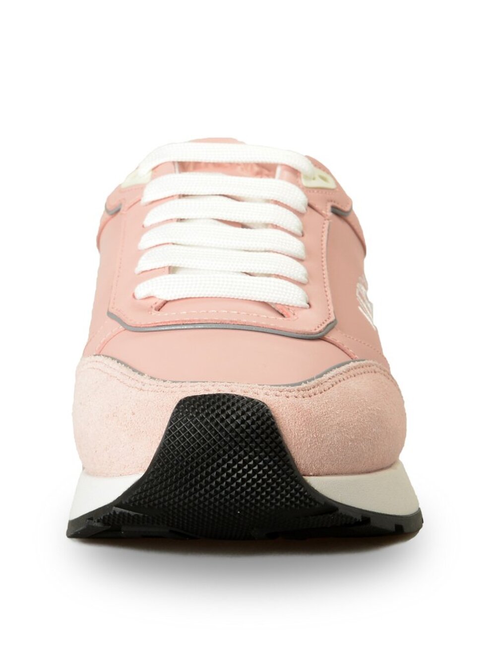 Versace Women's Pale Pink 100%Leather Logo Embroidery Sneakers Shoes US 8 IT 38 - Picture 5 of 8